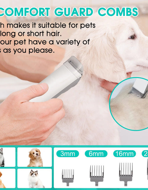 Load image into Gallery viewer, Pet Grooming Kit &amp; Vacuum, 11Kpa Low Noise Pet Groomer Vacuum Suction with 3 Suction Mode, 5 in 1 Dog Vacuum, 2.5L Dustbin for Dogs, Cats and Other Animals
