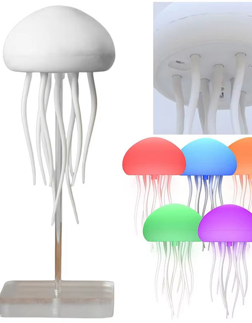 Load image into Gallery viewer, Jellyfish Lamp Voice Control Dancing RGB Gradient Jellyfish Bedside Lamp Rechargeable Table Lamp Touch Sensor Christmas Gift New
