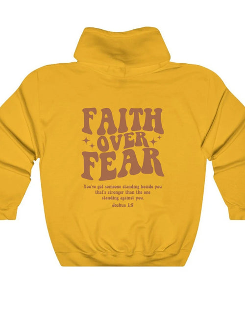 Load image into Gallery viewer, Faith over Fear Hoodie Christian Sweatshirt Trendy Faith Shirt Cute Religious Hooded Preppy Women Christian Sweater Hoodies
